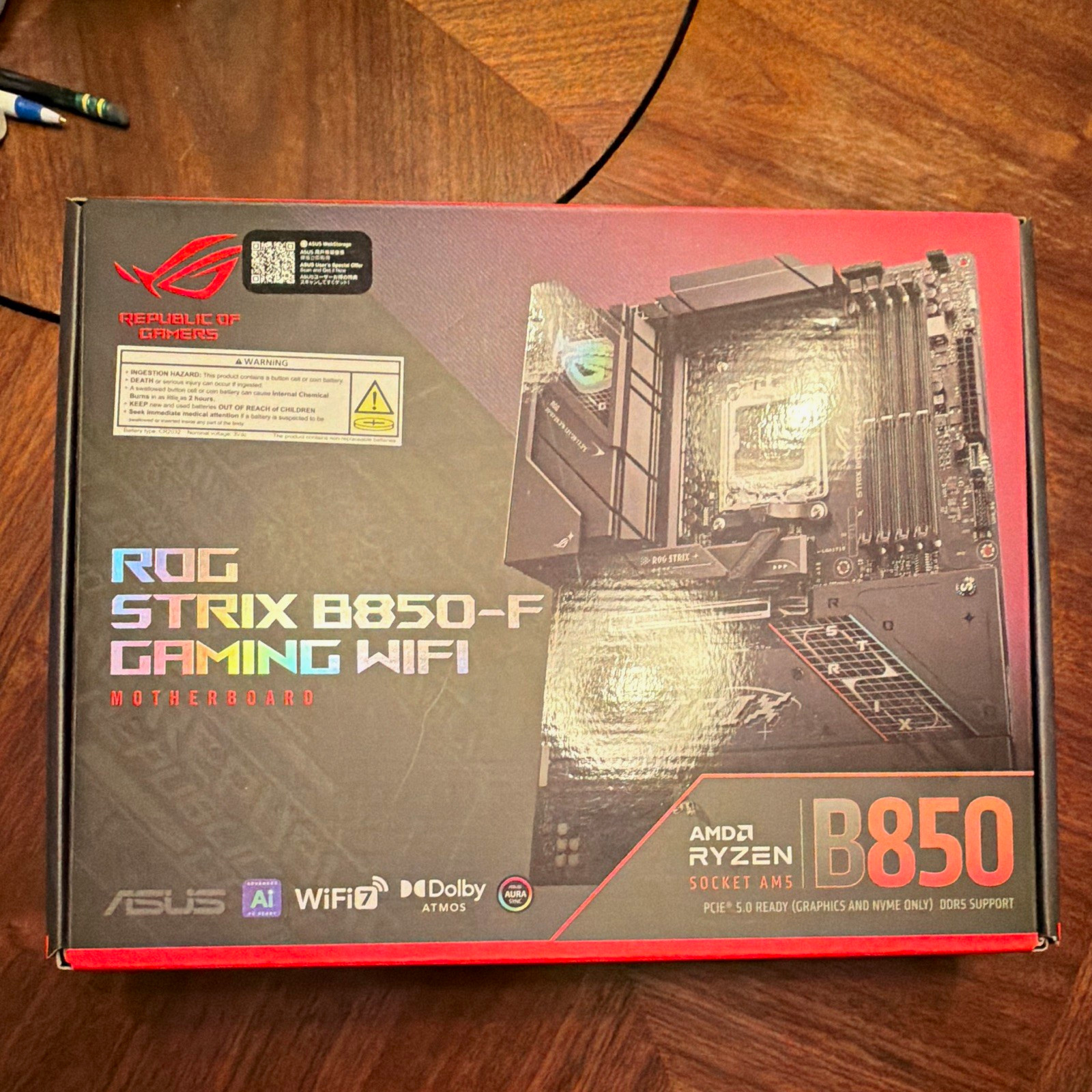 ASUS ROG Strix B850-F Gaming WiFi B850 AM5 DDR5 ATX Motherboard ASUS ROG Strix B850-F Gaming WiFi B850 AM5 DDR5 ATX Motherboard
