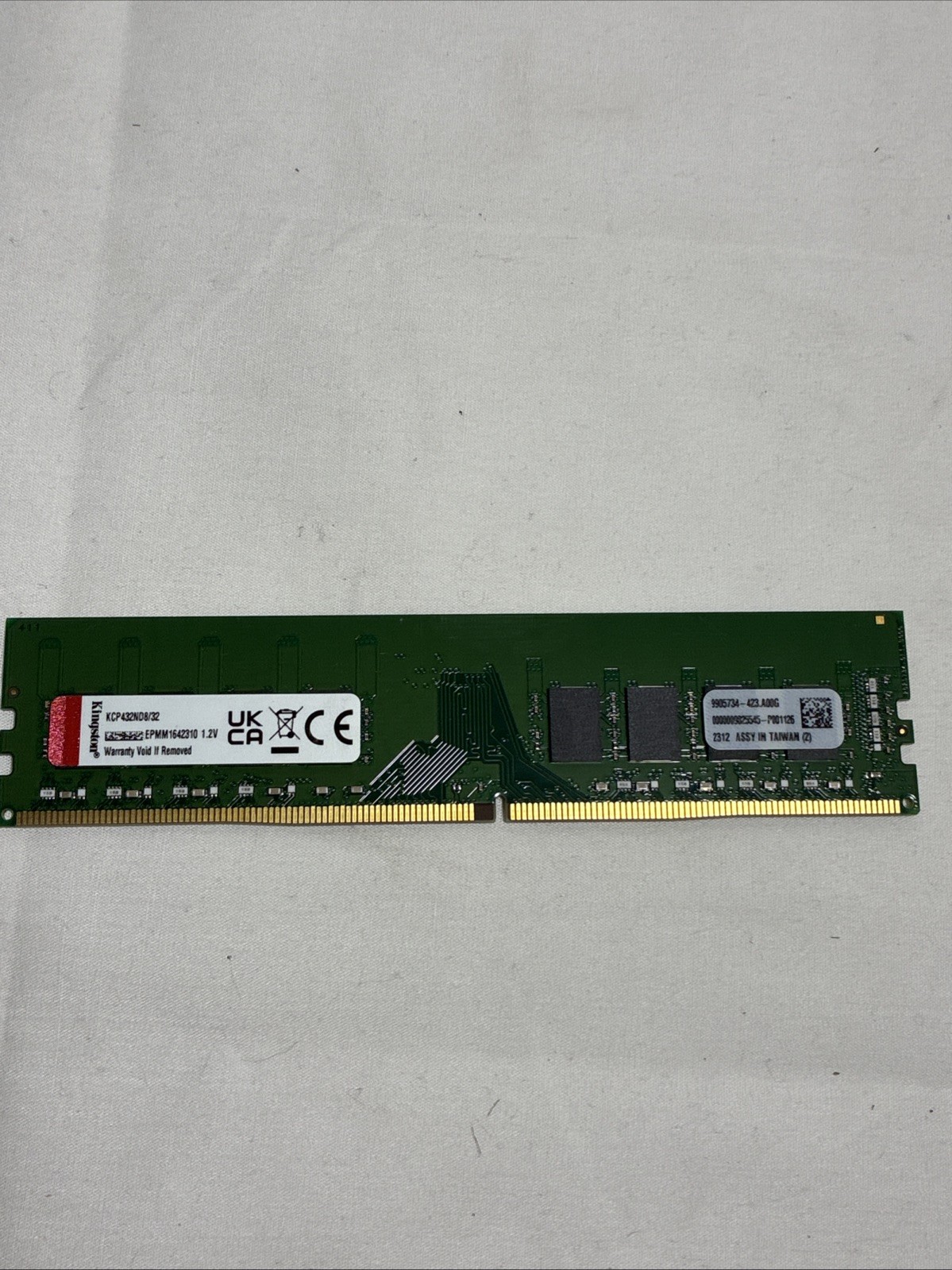 Kingston 32GB DDR4 3200MHz PC4-25600 UDIMM Desktop RAM KCP432ND8/32 1.2V