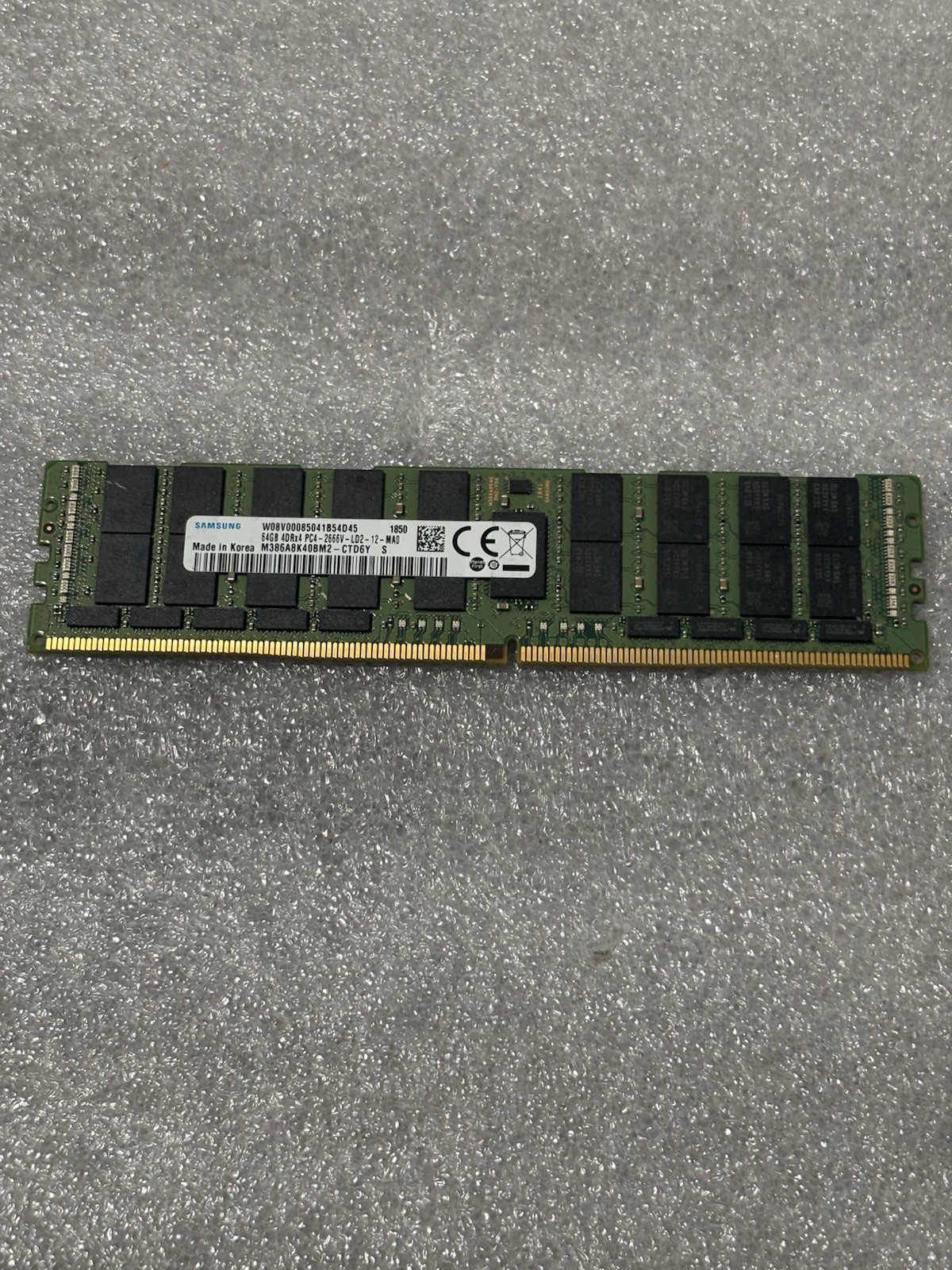 Samsung 64GB DDR4 ECC PC4-2666V SERVER MEMORY( M386A8K40CM2-CTD6Y) Samsung 64GB DDR4 ECC PC4-2666V SERVER MEMORY( M386A8K40CM2-CTD6Y)