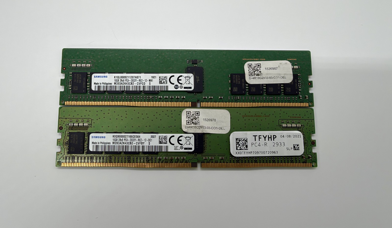 32GB KIT SAMSUNG M393A2K43CB2-CVFC0 PC4-2933Y-RE2-12-DC1/MH1 RDIMM ECC 16GBX2