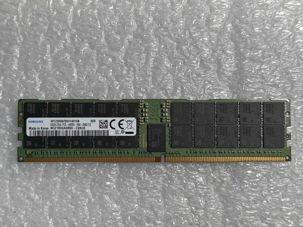 M321R8GA0BB0-CQK Samsung 64GB PC5-38400 DDR5-4800MHz ECC RDIMM 2Rx4 ES Memory