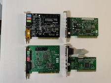Lot 4 Vintage PCI Sound Cards Ensoniq AudioPCI 3000 Philips PSC604 ALS4000 Xwave picture