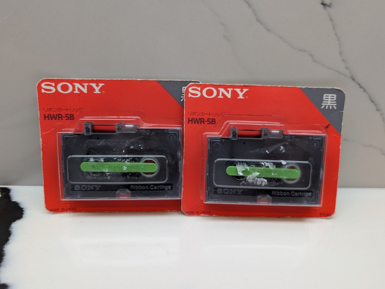 Lot of 2 Vintage Sony HWR-5B Thermal Ribbon Cartridges NOS New in Box Japan Lot of 2 Vintage Sony HWR-5B Thermal Ribbon Cartridges NOS New in Box Japan