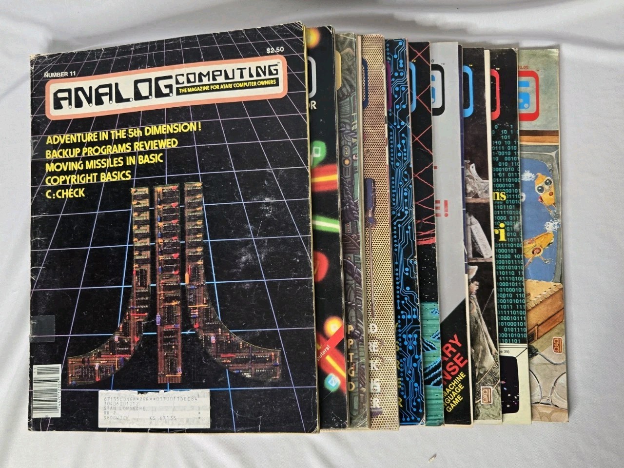 Vintage Analog Computing Magazines For Atari Computer Owners No 11-20 Acceptable