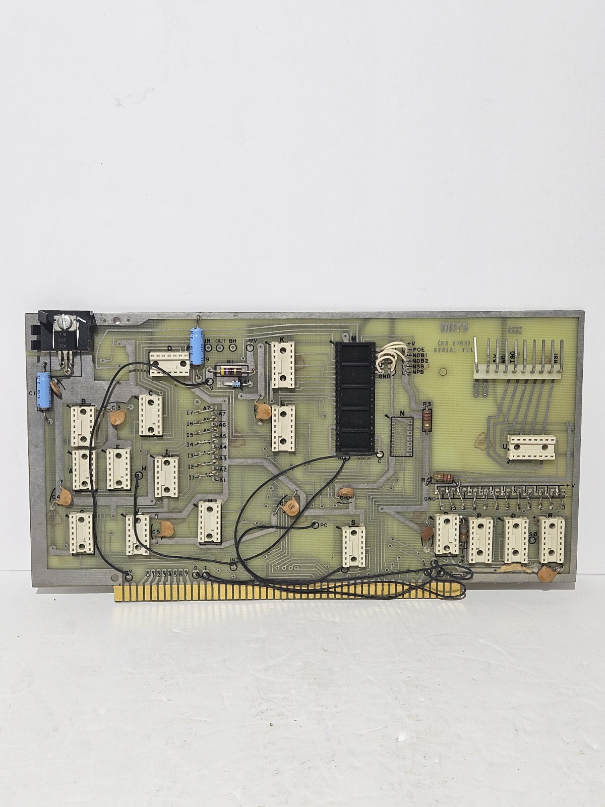 MITS 88 SIOB Serial-TT, An Single Serial I/O Port S-100Board For the Altair 8800 MITS 88 SIOB Serial-TT, An Single Serial I/O Port S-100Board For the Altair 8800