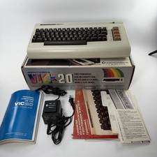 1980's Commodore VIC - 20 Computer with Original Box and Manuals POWERS ON picture