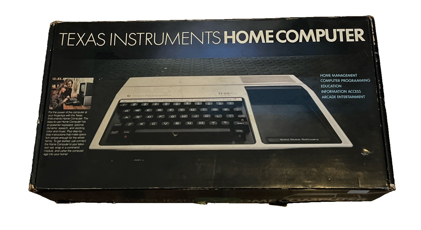 NIB Vintage Texas Instruments TI-99/4A Home Computer ORIGINAL BOX Unused NIB Vintage Texas Instruments TI-99/4A Home Computer ORIGINAL BOX Unused
