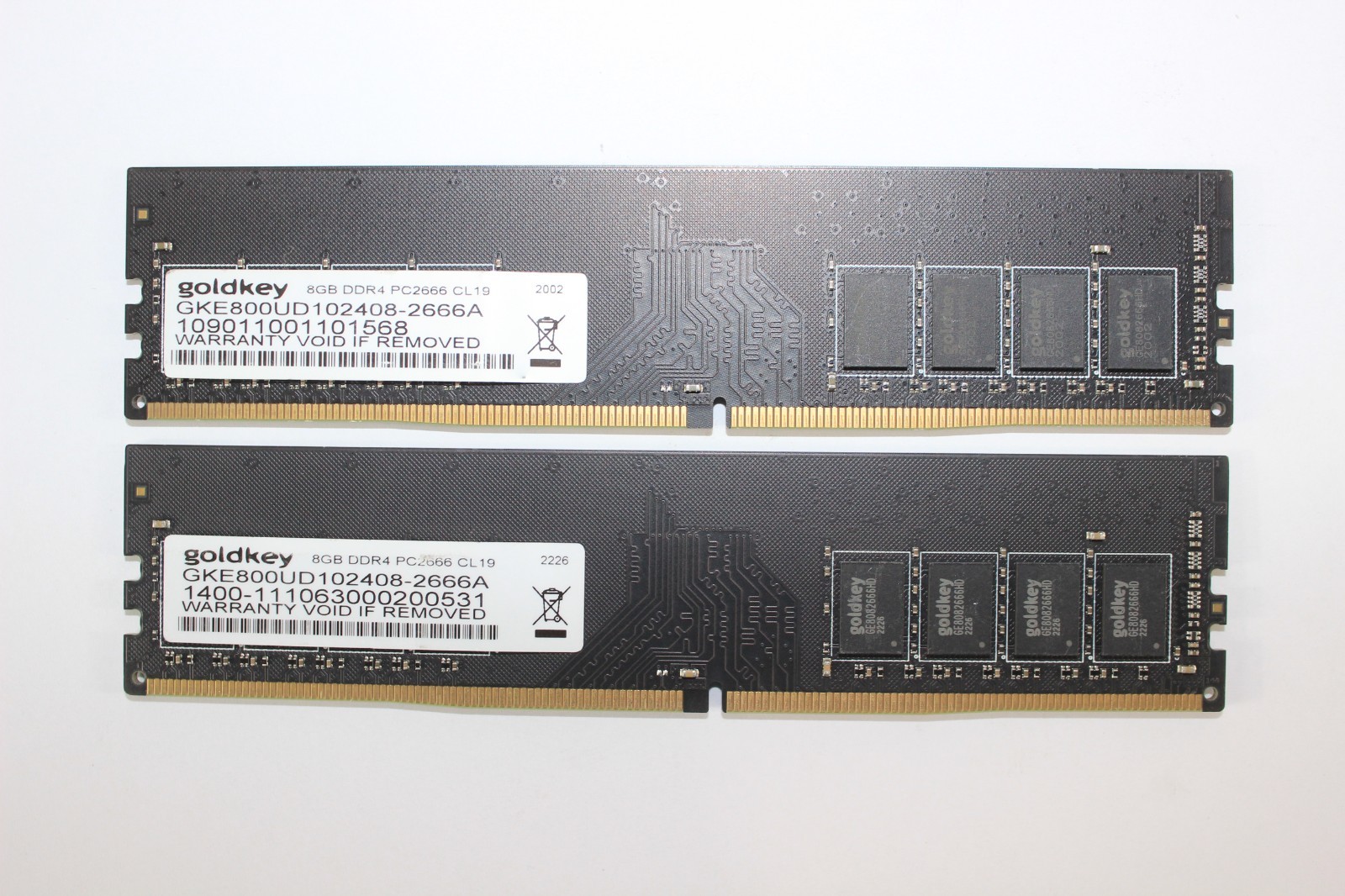GoldKey 16GB (2x8GB) RAM DDR4 Desktop Gaming Memory 2666MHz GKE800UD102408-2666A