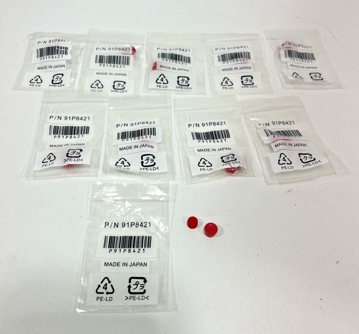 Lot of (10) Genuine IBM ThinkPad Trackpoint Tip Cap Pack 91P8421 NEW SEALED OEM