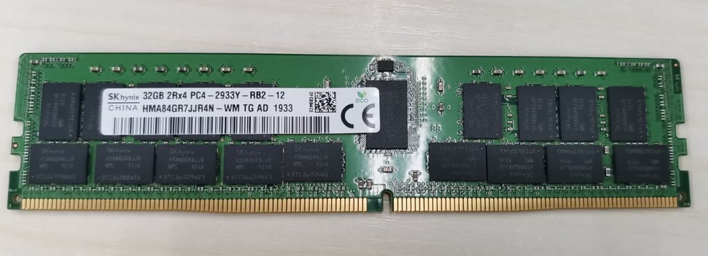 SK Hynix 32GB (2 Stick) PC4-23400 DDR4 2933Y ECC Server Memory HMA84GR7JJR4N-WM SK Hynix 32GB (2 Stick) PC4-23400 DDR4 2933Y ECC Server Memory HMA84GR7JJR4N-WM