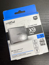 Crucial X9 Pro 1TB Portable External SSD USB 3.2 Gen2 1050MB/s Gray picture