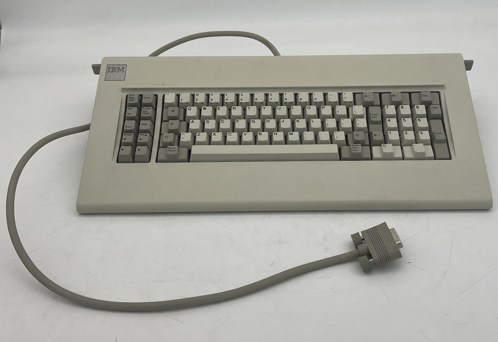 Vintage 1984 IBM Model F Bigfoot Keyboard 4176191 Buckling Spring 5291 DB15