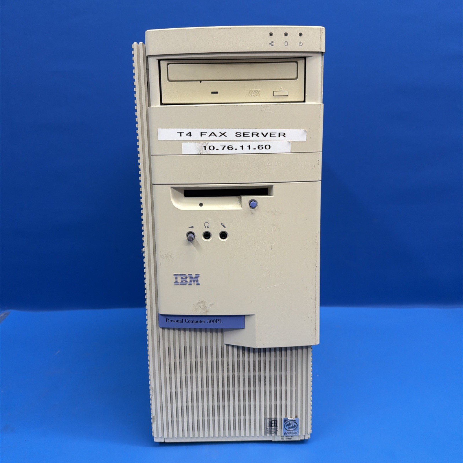 Vintage IBM PC 300PL 6592-84U Pentium MMX 200MHz Brooktrout Fax Server. Read Vintage IBM PC 300PL 6592-84U Pentium MMX 200MHz Brooktrout Fax Server. Read