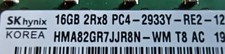 SK Hybix 16GBx16 (256GB kit) 2Rx8 PC4-2933Y RDIMM RAM picture