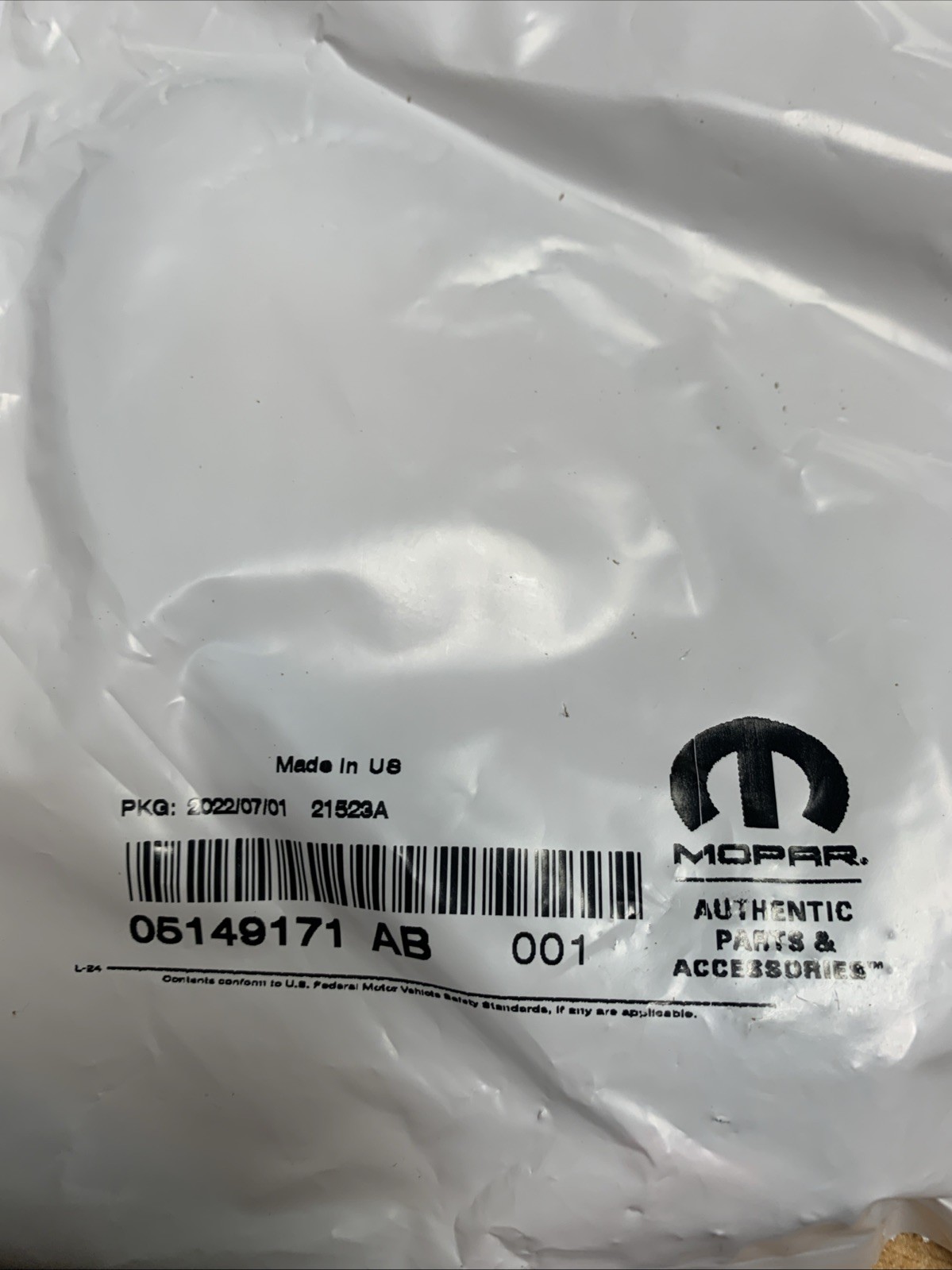 Oxygen Sensor Mopar 5149171AB Genuine New. Fits Many Chrysler Dodge Jeep Ram. Oxygen Sensor Mopar 5149171AB Genuine New. Fits Many Chrysler Dodge Jeep Ram.