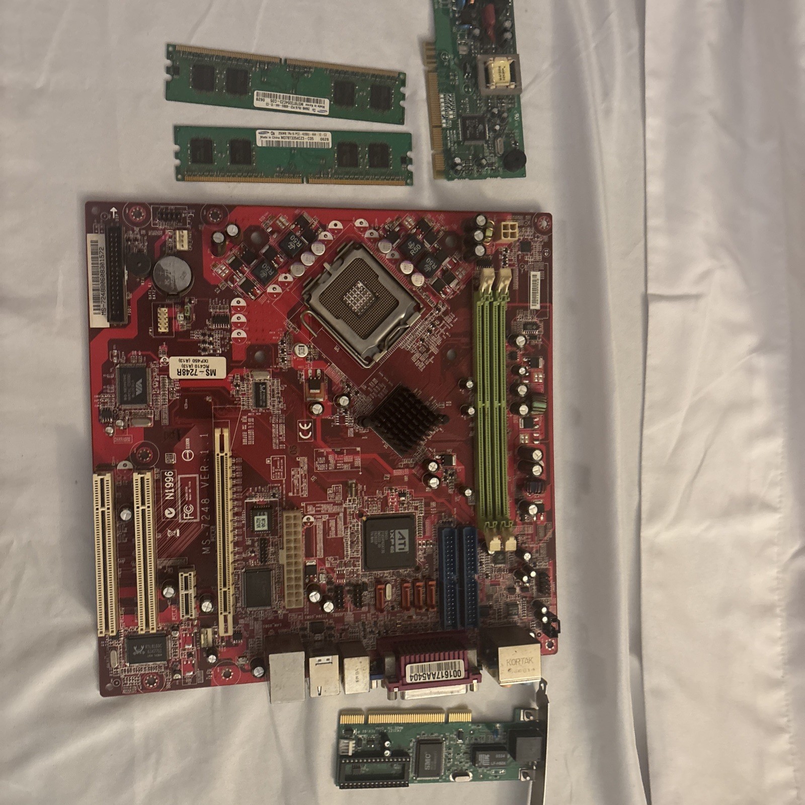 7248 Micro Star Vintage Computerboard Kit For Rebuild Including Accessories 7248 Micro Star Vintage Computerboard Kit For Rebuild Including Accessories