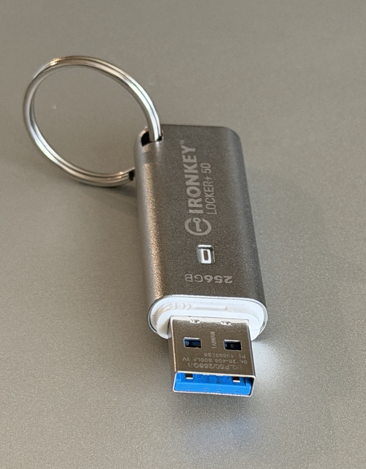 Kingston Ironkey Locker+ 50 256GB Encrypted USB 3.2 Flash Drive XTS-AES 