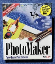 PhotoMaker Vintage Macintosh Painting and Image Editing Software 1995 SEALED picture