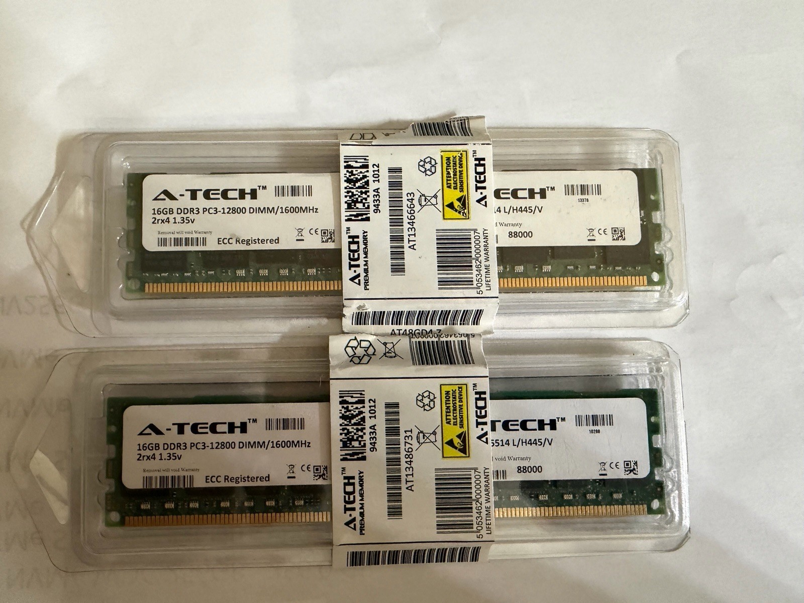A-Tech 32GB 2x 16GB PC3-12800 Desktop DDR3 1600 MHz DIMM 240pin Memory RAM