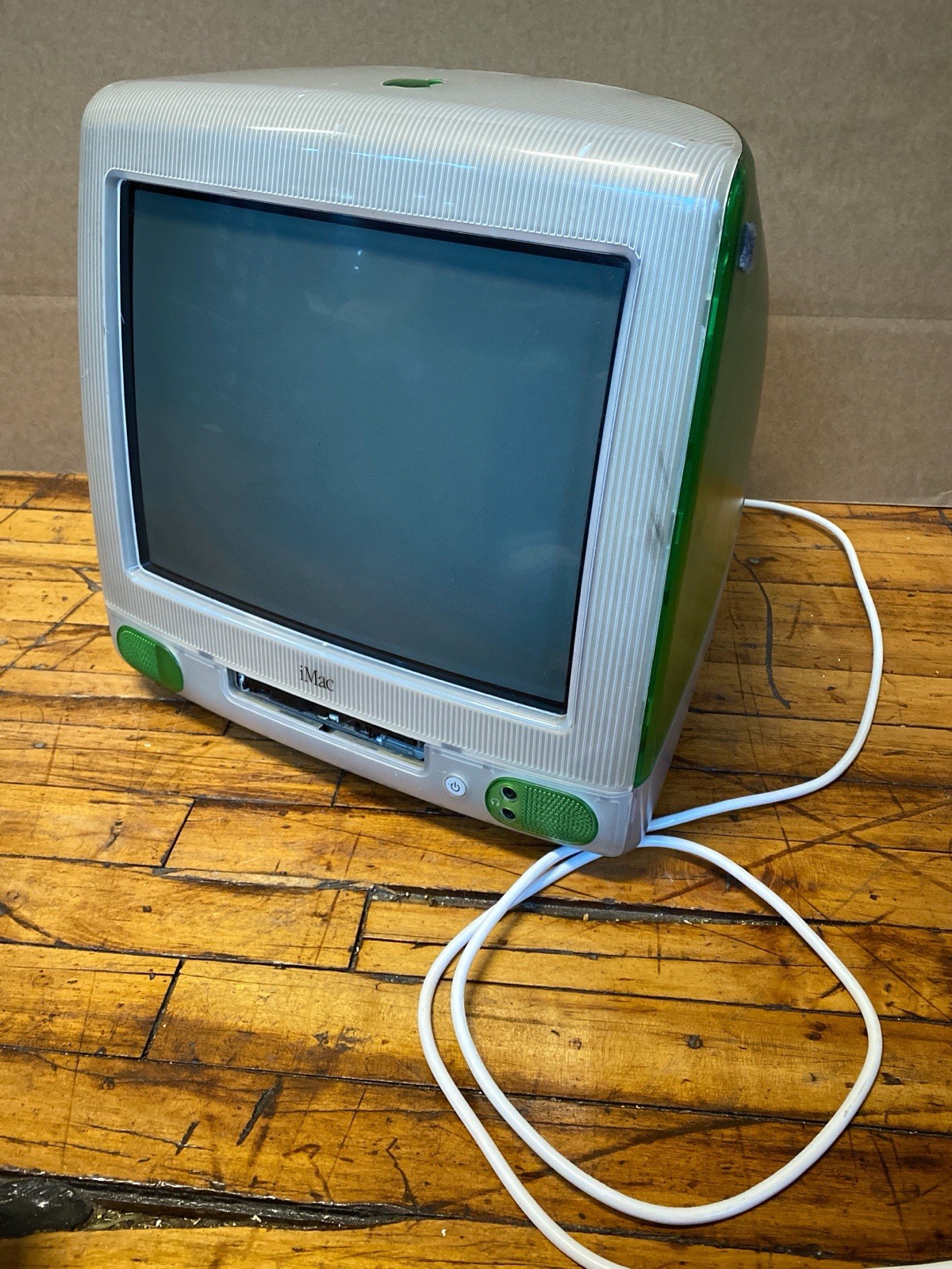 Vintage Apple iMac G3 M4984 Lime Green 266MHz Untested Parts Repair Computer