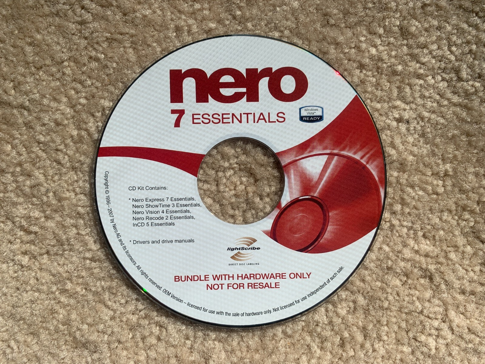 Vintage Software Nero 7 Essentials ShowTime Vision Recode Disc Burning Windows Vintage Software Nero 7 Essentials ShowTime Vision Recode Disc Burning Windows