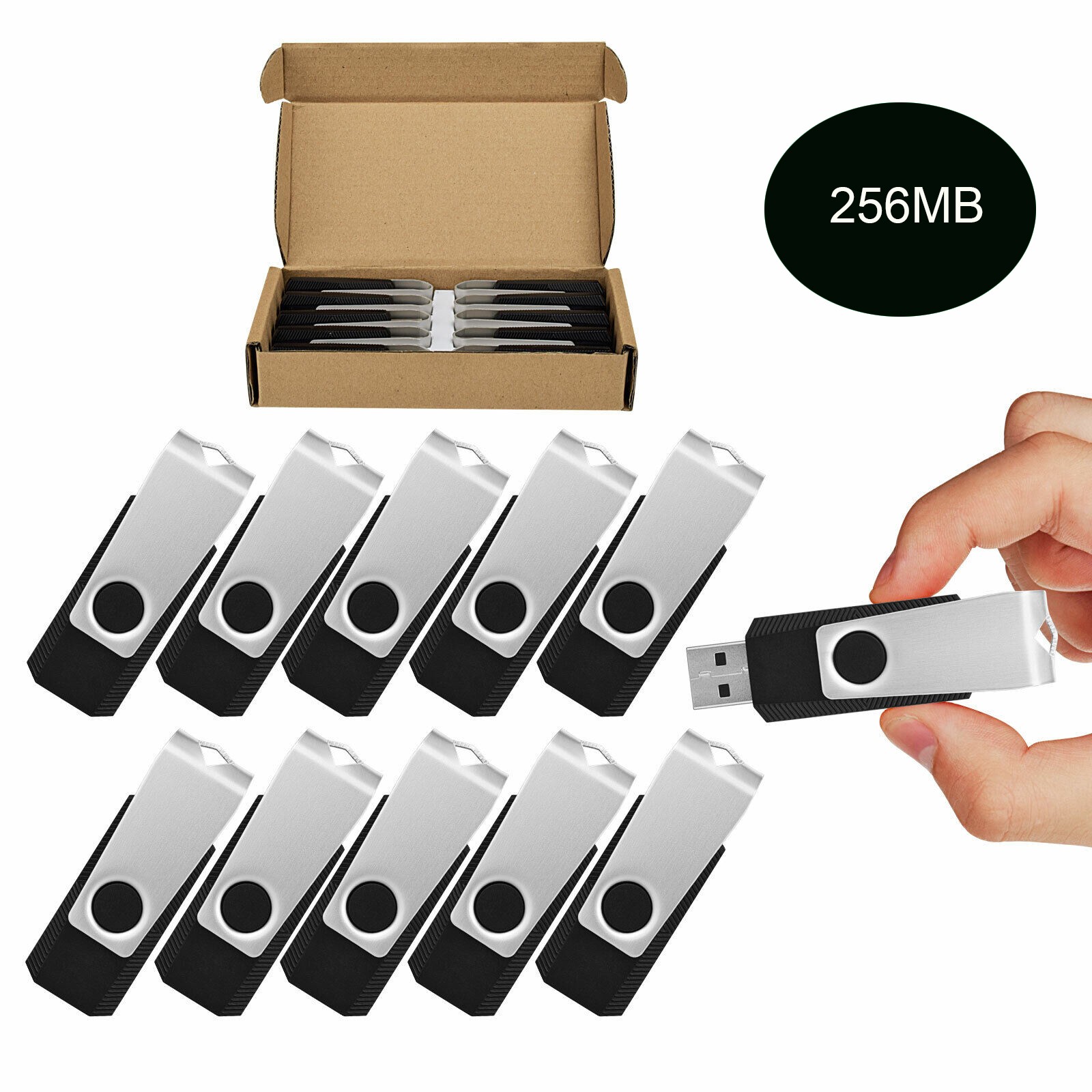 Wholesale Sale 10/ 30/ 50/100pcs 256MB Metal Swivel USB Flash Drive Memory Stick Wholesale Sale 10/ 30/ 50/100pcs 256MB Metal Swivel USB Flash Drive Memory Stick