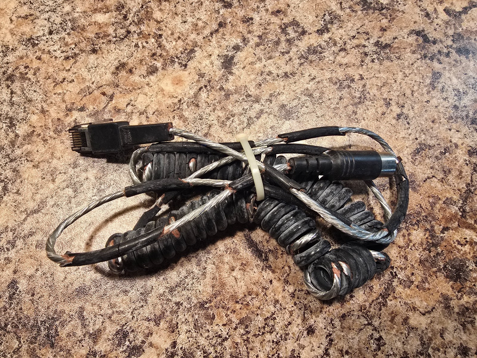 Vintage IBM Model M Keyboard Cable 5 Pin DIN SDL Coiled Cord Parts Repair Vintage IBM Model M Keyboard Cable 5 Pin DIN SDL Coiled Cord Parts Repair