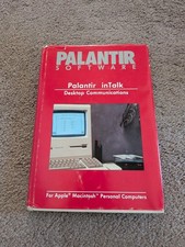 Vintage 1985 Palantir Windows inTalk Software - Rare Binder & Sealed Disks V1.x picture
