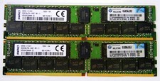 Lot of 2 32GB Kingston DDR4-2400 RDIMM ECC Reg 2Rx4 HP24D4R7D4MAM-32 picture