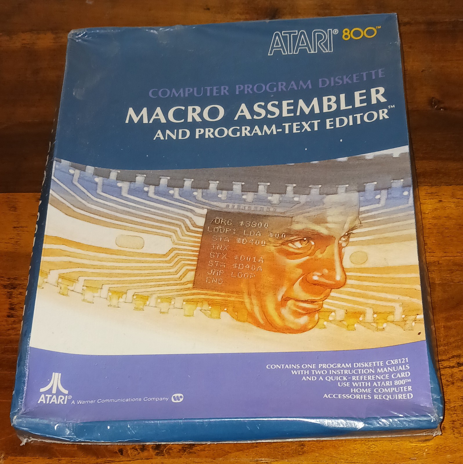 Macro Assembler Program Text Editor Atari 1200 800 xl xe 400  CX8121 shrink wrap