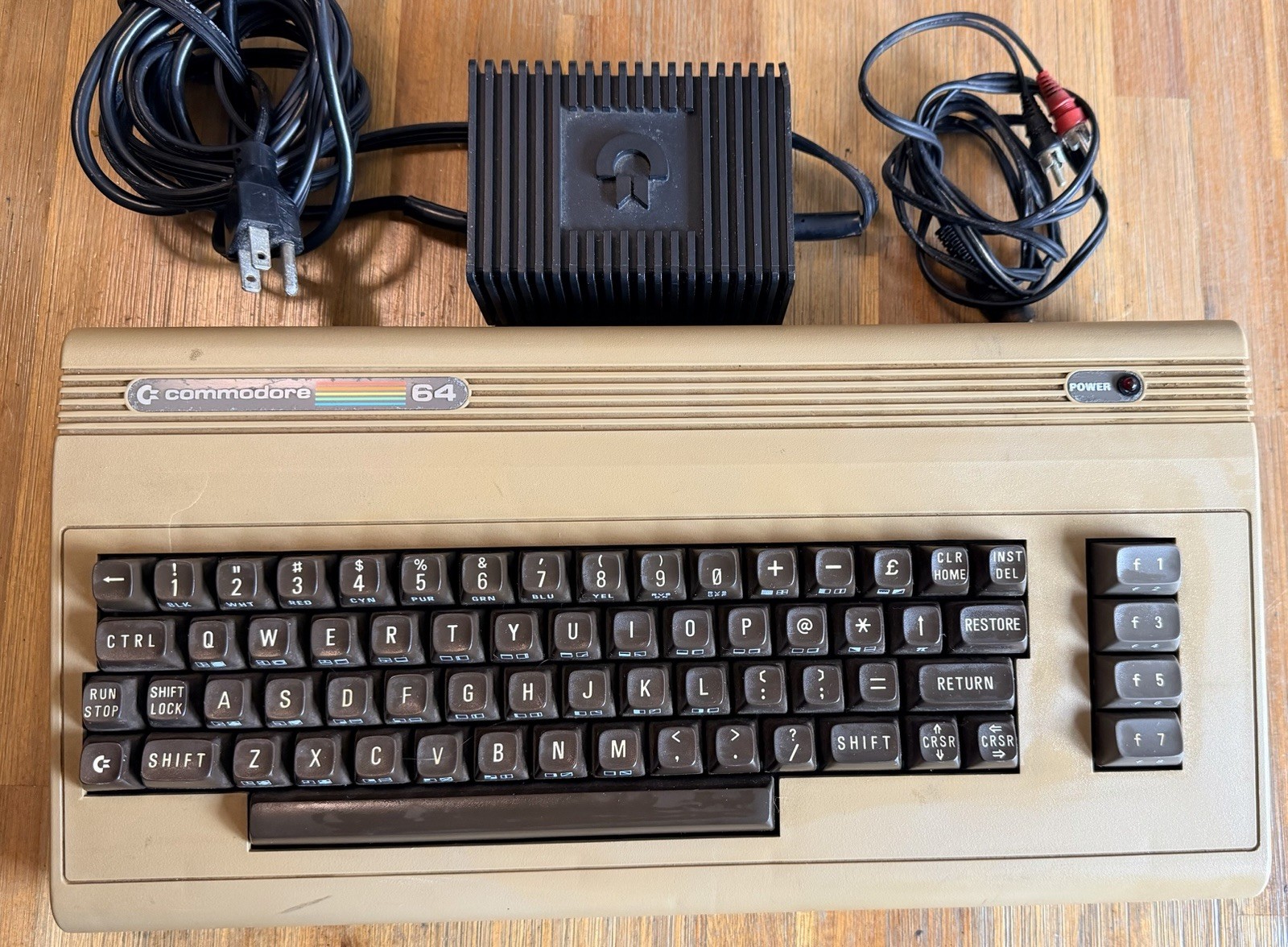 Commodore 64 Computer Only *READ* Power Tested Only w/ Power Adapter & Video Cbl Commodore 64 Computer Only *READ* Power Tested Only w/ Power Adapter & Video Cbl