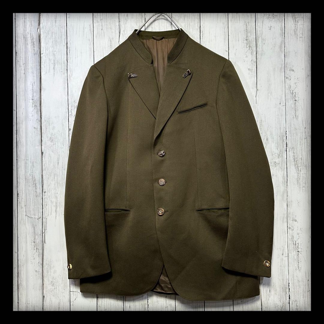 Vintage Tyrolean Jacket, Euro Wool, Embroidered, Brown, Size 2XL