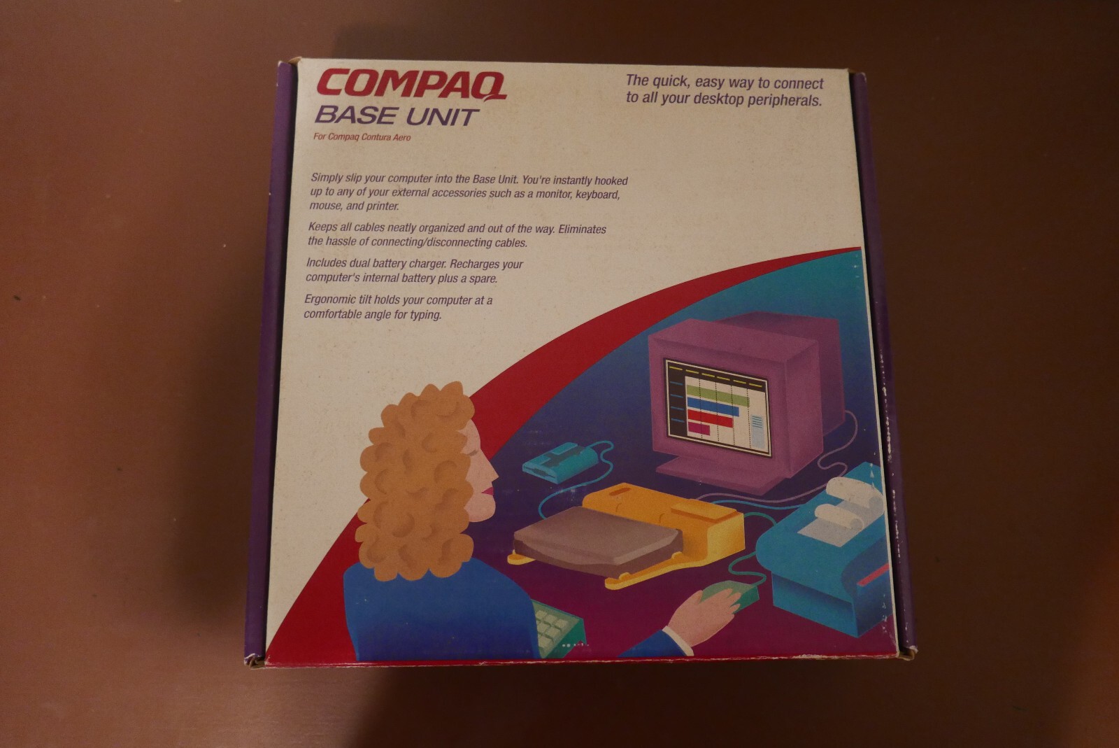 Vintage Compaq Contura Aero Base Unit Dock 190567-001 with Original Box Manual Vintage Compaq Contura Aero Base Unit Dock 190567-001 with Original Box Manual