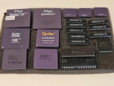 Vintage Computer BIOS IC and Other Chips Set Components Microprocessors Lot picture