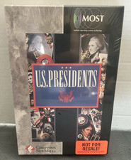 U.S. Presidents Compton's NewMedia BIG BOX CD-ROM DOS Windows NEW SEALED VTG picture