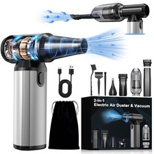 Compressed Air Duster & Vacuum 2in1, 320,000 RPM Powerful Brushless Motor picture