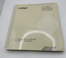 Atari ST BASIC Sourcebook & Tutorial Spiral-Bound Programming Language Book picture