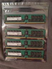 128GB (4x32GB) Micron Server RAM PC4-2666V-RB2-11  MTA36ASF4G72PZ-2G6D1QK  1752 picture