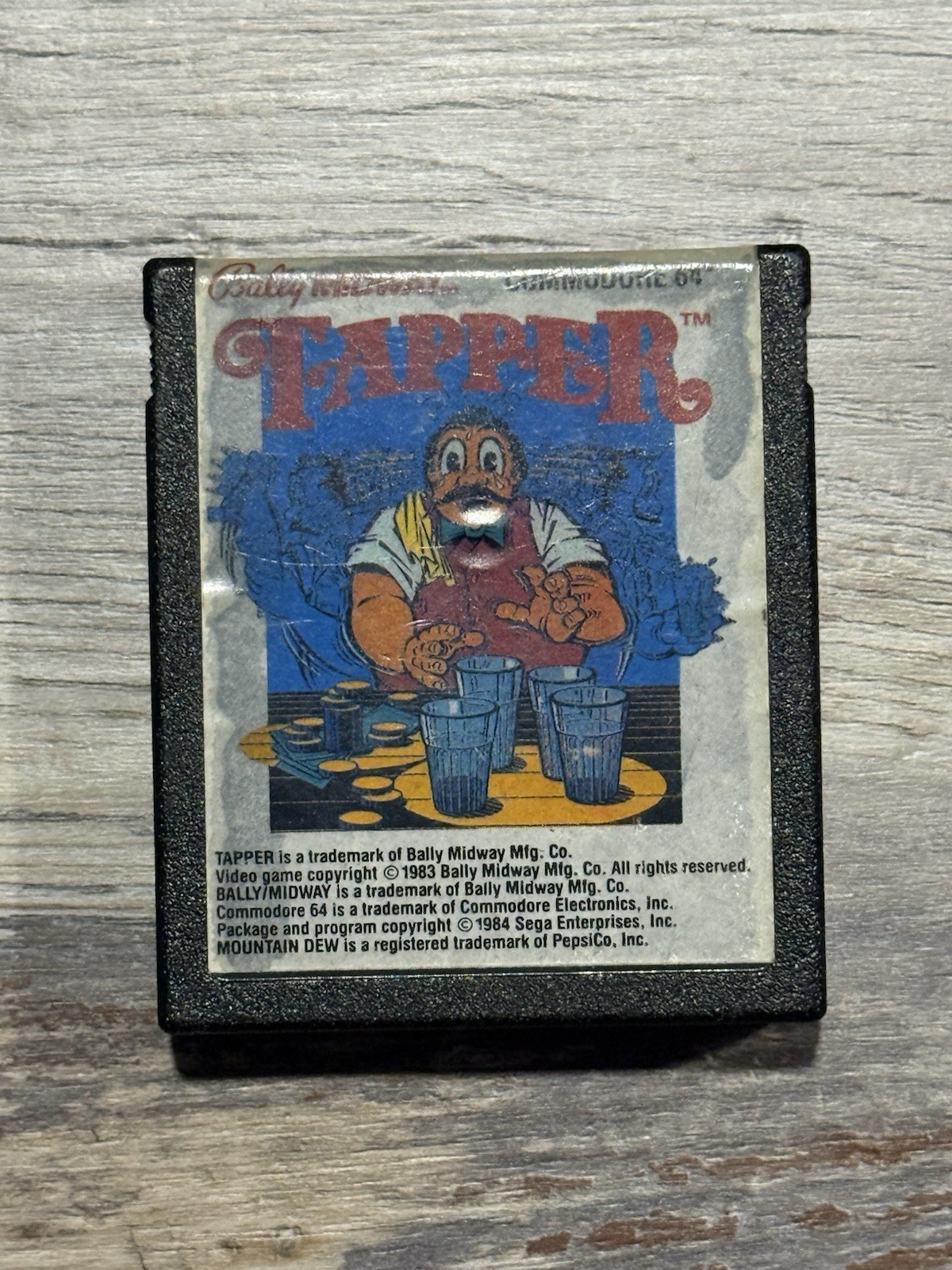 Tapper Commodore 64 C64 Game Cartridge Sega Bally Midway TESTED WORKING Tapper Commodore 64 C64 Game Cartridge Sega Bally Midway TESTED WORKING