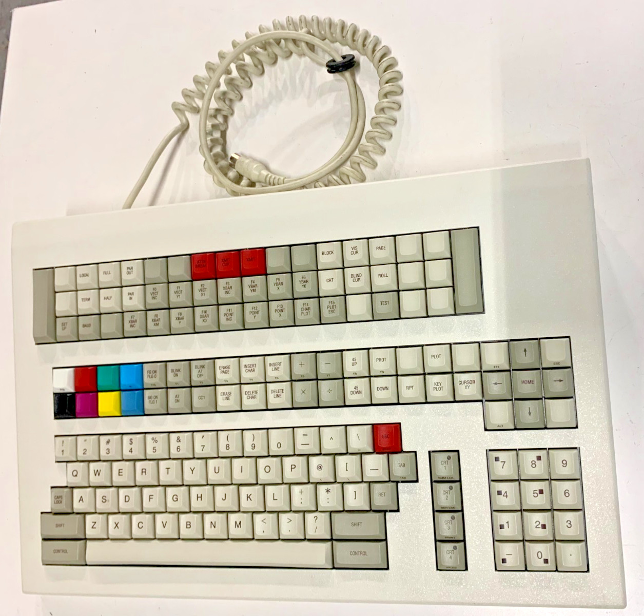 AYDIN Controls 5153 Vintage Keyboard Industrial Computer Terminal Keyboard AYDIN Controls 5153 Vintage Keyboard Industrial Computer Terminal Keyboard