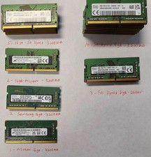 Lot of 23-Mixed Brand/Speeds DDR4 Laptop Memory-Samsung/SK Hynix/Micron picture