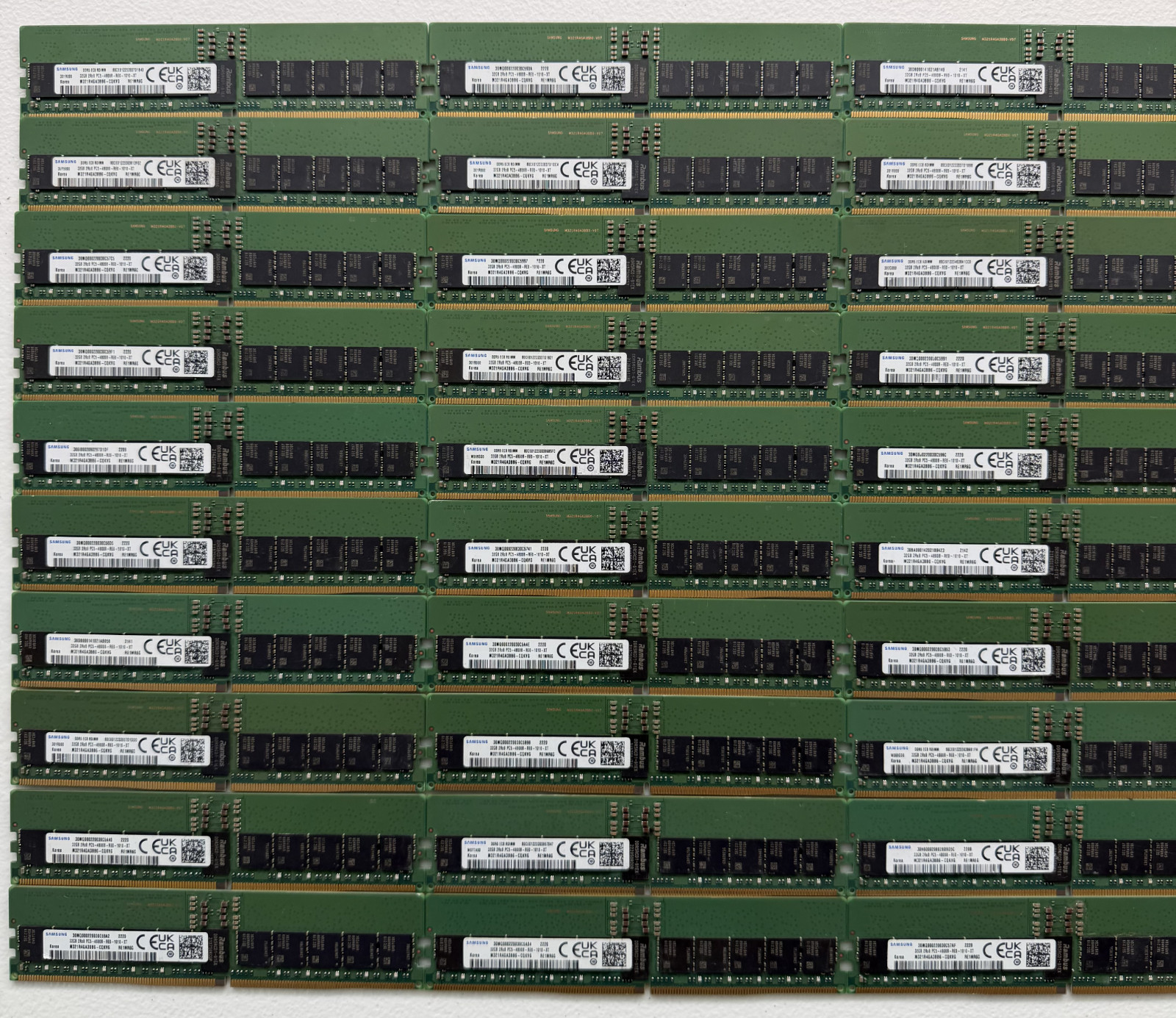 40x Samsung 32GB DDR5-4800 ECC RDIMM 1280GB Server RAM 2Rx8 Tested