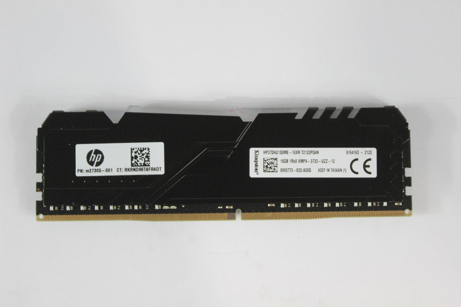 HP Kingston HyperX Fury RGB 16GB (1x16GB) DDR4 RAM 3733MHz HP37D4U1S8ME-16XR HP Kingston HyperX Fury RGB 16GB (1x16GB) DDR4 RAM 3733MHz HP37D4U1S8ME-16XR