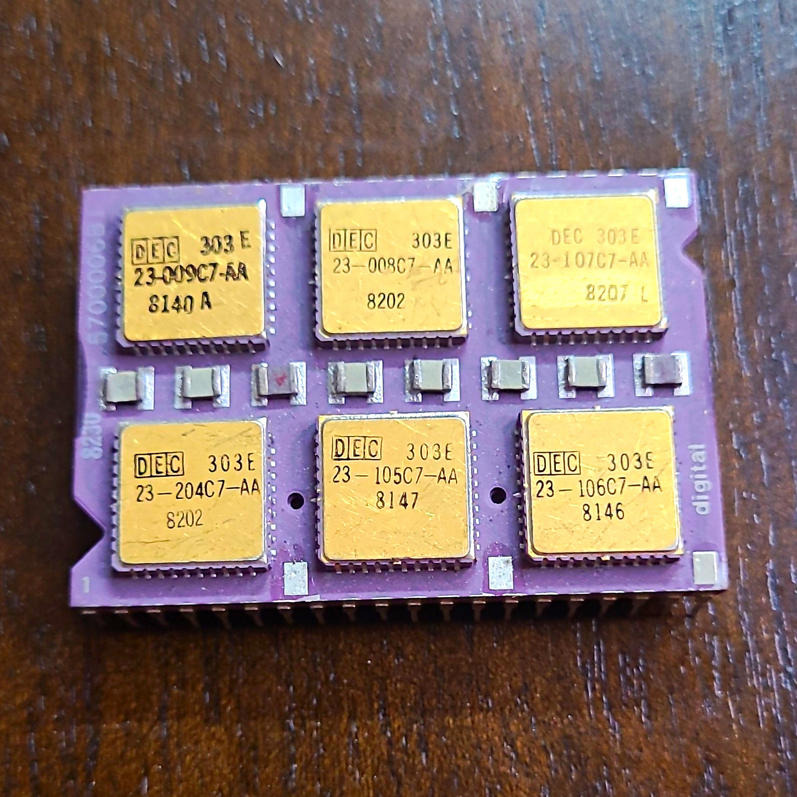 DEC 303E Memory Module Board Vintage collectable ceramic chip (BO) DEC 303E Memory Module Board Vintage collectable ceramic chip (BO)