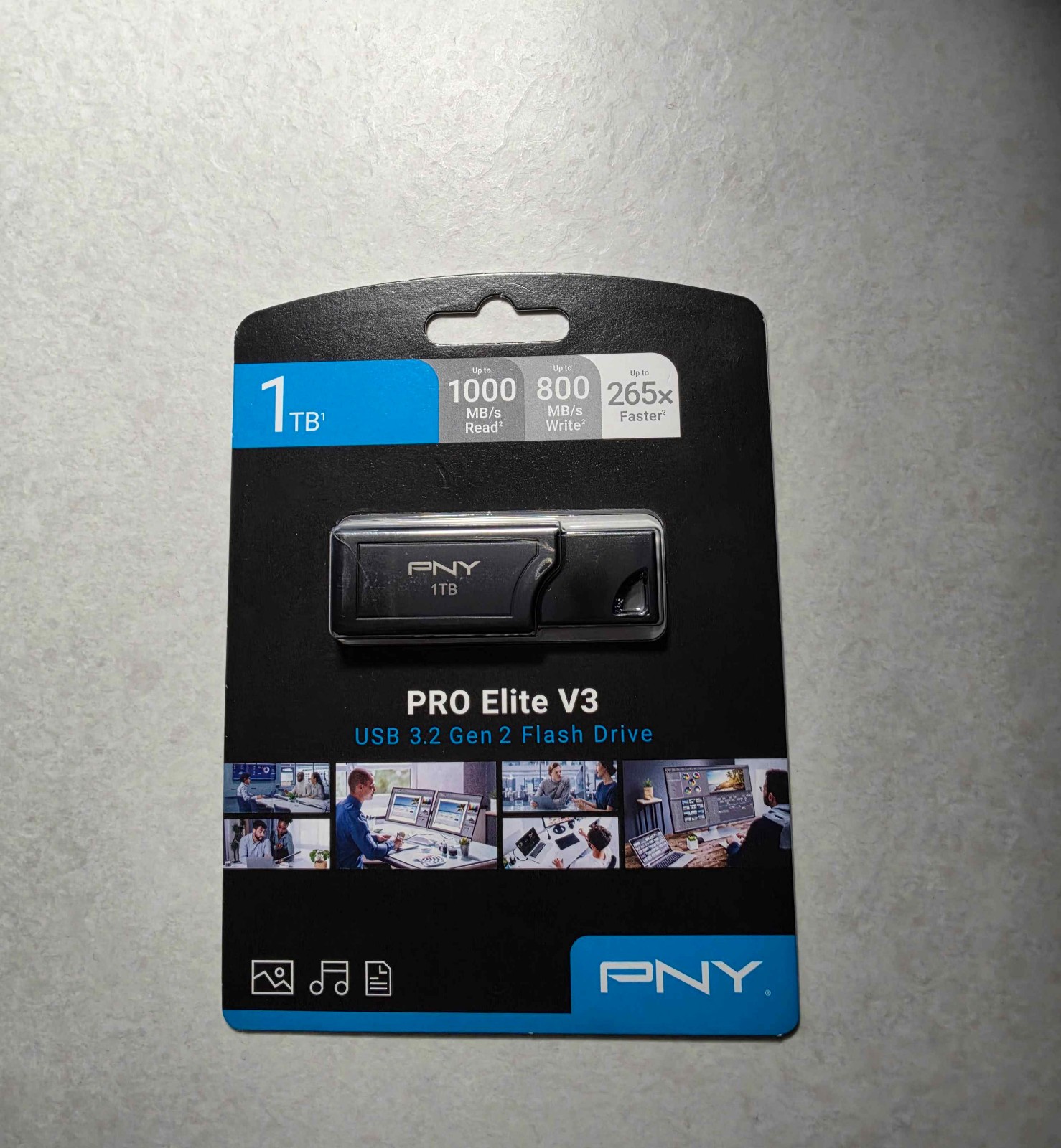 PNY Pro Elite V3 USB 3.2 Flash Drive 1TB 1000 Read 800 Write - New
