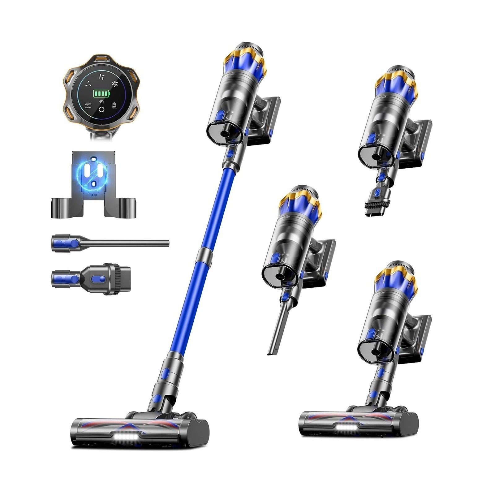 Cordless Vacuum Cleaner, Upgraded 650W 55KPA 70Mins Cordless Stick Vacuum Cle... Cordless Vacuum Cleaner, Upgraded 650W 55KPA 70Mins Cordless Stick Vacuum Cle...