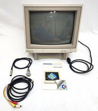 Commodore 1902A Color CRT Monitor C64 C128 Original Box Manual Cables Powers On picture