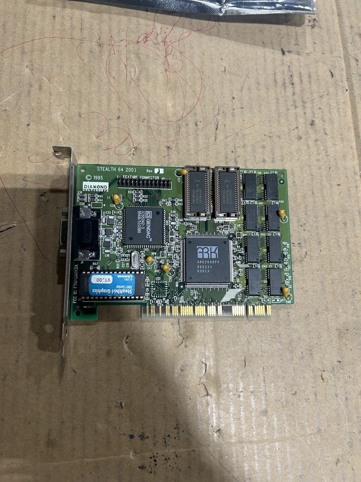 Vintage Diamond Stealth64 2001 ARK2000PV 2mb PCI VGA Video Card - Working 2 READ Vintage Diamond Stealth64 2001 ARK2000PV 2mb PCI VGA Video Card - Working 2 READ