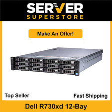 Dell PowerEdge R730XD Server 2x E5-2695 V4 = 36 Cores H730p 32GB RAM 4x trays picture