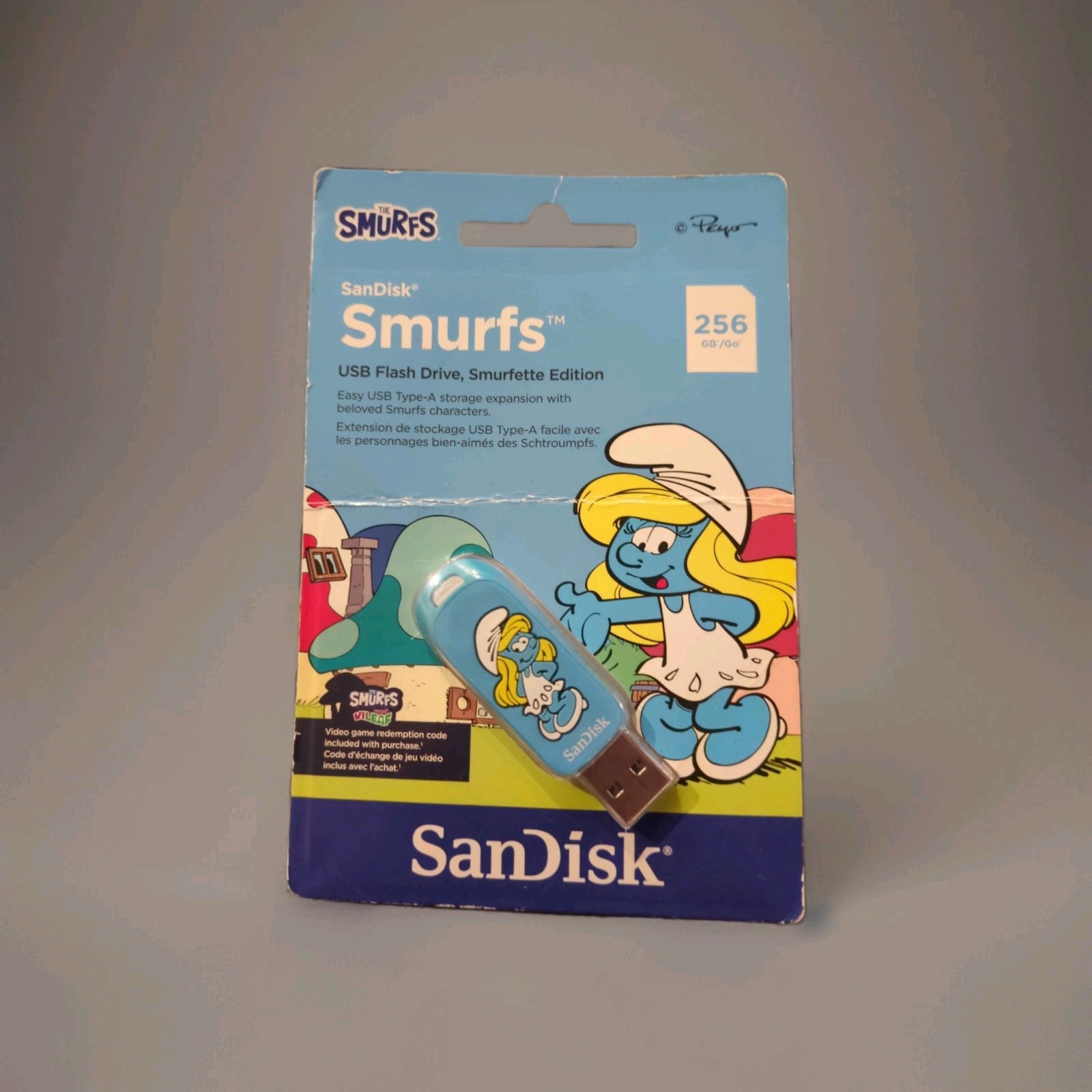 SanDisk Smurfs USB Flash Drive - 256GB